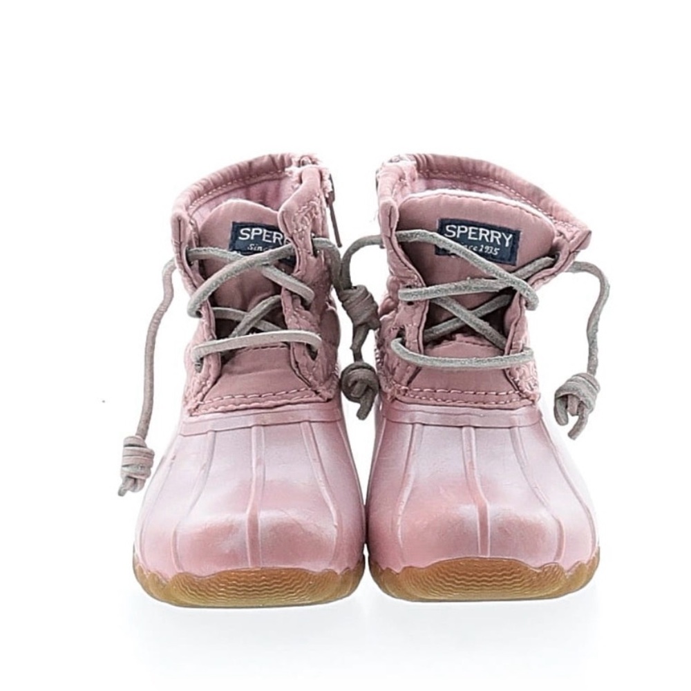 Sperry Kids Light Pink Duck Boots